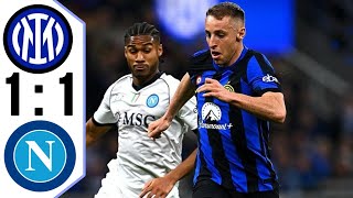 Inter vs Napoli 11  Matteo Darmian goal  Juan Jesus goal  EXTENDED HIGHLIGHTS 2024 [upl. by Noryd933]