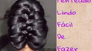 Penteado lindo e fácil de fazer para formatura festas e casamentos  Faça você mesma [upl. by Eemaj]