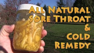 Natural Sore Throat and Cold Remedy at HOME [upl. by Tattan]