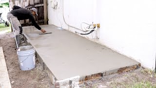 How to make a concrete slab  From start to finish [upl. by Akimas417]