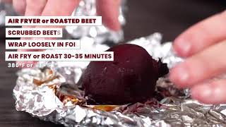 How to cook Beets 3 Ways  Boiled Instant Pot RoastedAir Fried [upl. by Crispa710]