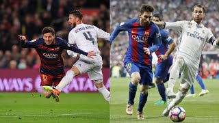 Lionel Messi and Sergio Ramos The Battle between two Great Players [upl. by Hoes]