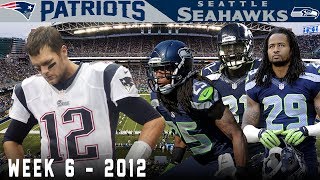 The Legion of Boom is Born Against Brady Patriots vs Seahawks 2012 [upl. by Popper]