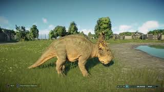 Jurassic World Evolution 2 Pachyrhinosaurus vs Albertosaurus [upl. by Feinberg]