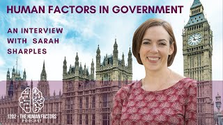 Human Factors in Government  An interview with Sarah Sharples [upl. by Berkie]