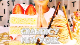 ［咀嚼音］グラマシーニューヨークGRAMERCY NEWYORK）ショートケーキ、モンブランを食べる［ASMR］MUKBANG EATING SOUNDS [upl. by Chapin]