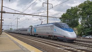 Amtrak amp NJ Transit Trains at Linden Station [upl. by Ajiak]