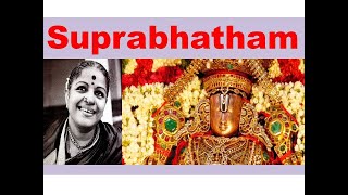 Sri Venkateswara Suprabatham by MS Subbulakshmi Sri Venkateswara TTD [upl. by Ainessej]