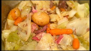 1255  Instant Pot Cabbage Jerk Pot Roast Potatoes amp Carrots wCorny bread [upl. by Ahsinra]