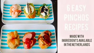 6 easy pinchos recipes made with ingredients available in the Netherlands [upl. by Ulrikaumeko]