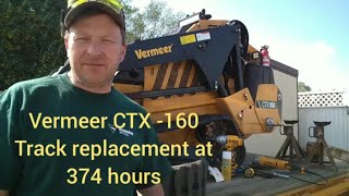 Vermeer CTX 160 getting tracks replaced after 347Hrs of use ⚙️total cost🤮 [upl. by Swen968]