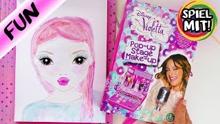 Topmodel Challenge  Malen mit Makeup aus Violetta Pop up Stage  Kann Kathi nur mit Make up malen [upl. by Kleeman480]