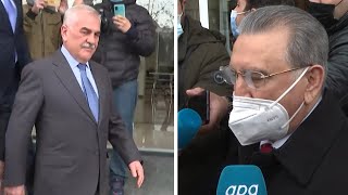 Ata Abdullayev Ramiz Mehdiyevin çıxışını kəsir İlham Əliyev haqda sual verir [upl. by Esau]