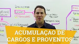 Acumulação de Cargos e Proventos [upl. by Sabina]