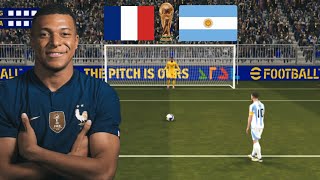 France vs Argentina 2022 World Cup penalty shootout 🔥 efootball [upl. by Heck]