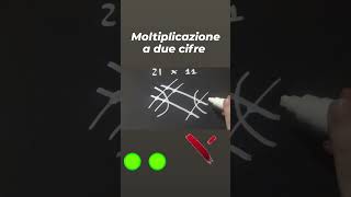 Moltiplicazione a due cifreshorts matematica fisica ripetizioni ashtag [upl. by Lesab]