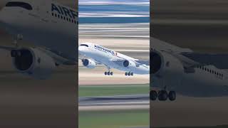 A359 to CDG airportparis aircraft airfrance paris takeoff planespotting infiniteflight [upl. by Niltak]