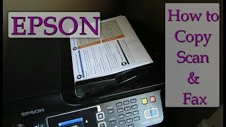 Discover How To Fax Copy amp Scan On An Epson Printer  Simple amp Easy [upl. by Aitnauq]