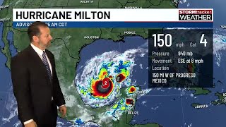 Milton now a Category 4 hurricane [upl. by Gibun106]