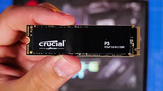 How to install Crucial P3 NVMe SSD and test it [upl. by Artined]