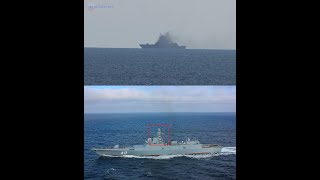 Russian Frigate Admiral Gorshkov Possibly On Fire Near Port of Tartus [upl. by Stedt]