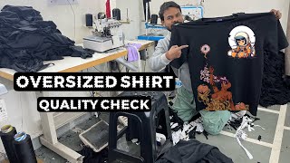 how oversized Tshirt manufacturing  down shoulder Tshirt quality and GSM check tshirt ￼￼￼￼ [upl. by Adnimra]