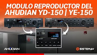 MODULO REPRODUCTOR AHUDIAN YD150 y YE150  SISTEMAV PERÚ [upl. by Kittie801]