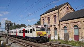 Driedubbele Break bij voormalig station Jabbeke B [upl. by Lyret853]