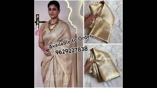 Jos sareesneeta Ambani Mam nayanthara sarees order availableRMI FANCY karamadai [upl. by Aner]