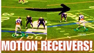 HOW TO MOTION WIDE RECEIVERS IN COLLEGE FOOTBALL 25 [upl. by Irwin]