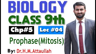 Prophase  Mitosis  Cell cycle  Chapter 5  9th class Biology  Lec4 [upl. by Ettegroeg]