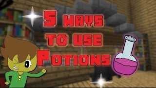 Minecraft  5 Ways to use Potions [upl. by Ayna]