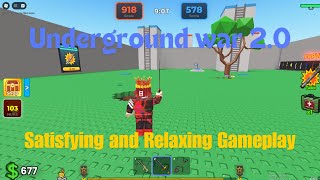 Roblox Underground War 20 Pro  Satisfying Gameplay [upl. by Turrell]