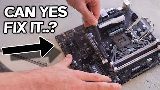 Can YES Fix it B150 with 10 Bent Pins A GTX 980 Ti That Doesnt POST [upl. by Aser]