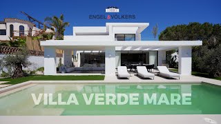 Villa Verde Mare  New luxury villa by the sea in Marbella by Engel amp Volkers Marbella W02LQ82 [upl. by Ellecrag216]