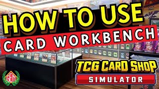 TCG Card Shop Simulator How to Use Workbench Table [upl. by Okorih]