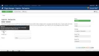 Joomla 3 Basics for Beginners  How to Enable Recaptcha On Joomla Your Website Using Google [upl. by Sasnak487]