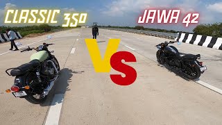 Jawa Vs Bullet  Drag Race  Akshay Gayakwad dragrace jawa42bs6 classic350 [upl. by Octavius]