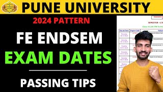 Pune University First Year Endsem Exam Dates 2024  SPPU FE Endsem Exam Dates 2024 [upl. by Gitel]