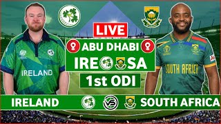 Ireland vs South Africa 1st ODI Live Scores  IRE vs SA 1st ODI Live Scores amp Commentary [upl. by Alyek10]