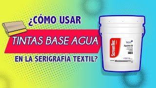 ¿Cómo usar tintas base agua para Serigrafía Textil [upl. by Magdala844]