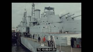 HMS Belfast Handed Over By British Government amp Royal Navy To Become A Floating Museum  Oct 1971 [upl. by Anitsenre583]