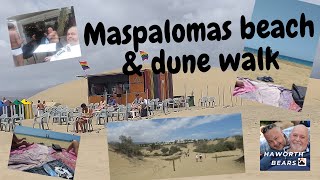 Walking Through The Stunning Sands Of Maspalomas Beach And Dunes [upl. by Vyky]