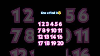 number missingnumber find maths gk [upl. by Nilat]