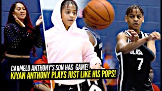 Carmelo Anthonys Son Kiyan Anthony Plays JUST LIKE HIM 2021 AAU Debut [upl. by Aikaz]