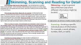 Skimming amp scanning  Reading Skill  Rims English [upl. by Nnod899]