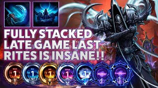 Malthael Last Rites  FULLY STACKED LATE GAME LAST RITES IS INSANE  Bronze 2 Grandmaster S2 2023 [upl. by Enilehcim108]