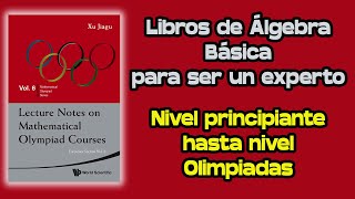 Recomendaciones de Libros de Álgebra Básica  MathPures [upl. by Nanette]