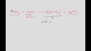 Yellow compound of lead chromate gets dissolved on treatment with hot mathrm NaOHjeemain iitjee [upl. by Chesnut873]