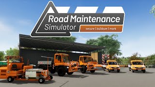 Road Maintenance Simulator  Official Trailer English  Aerosoft [upl. by Grenville590]